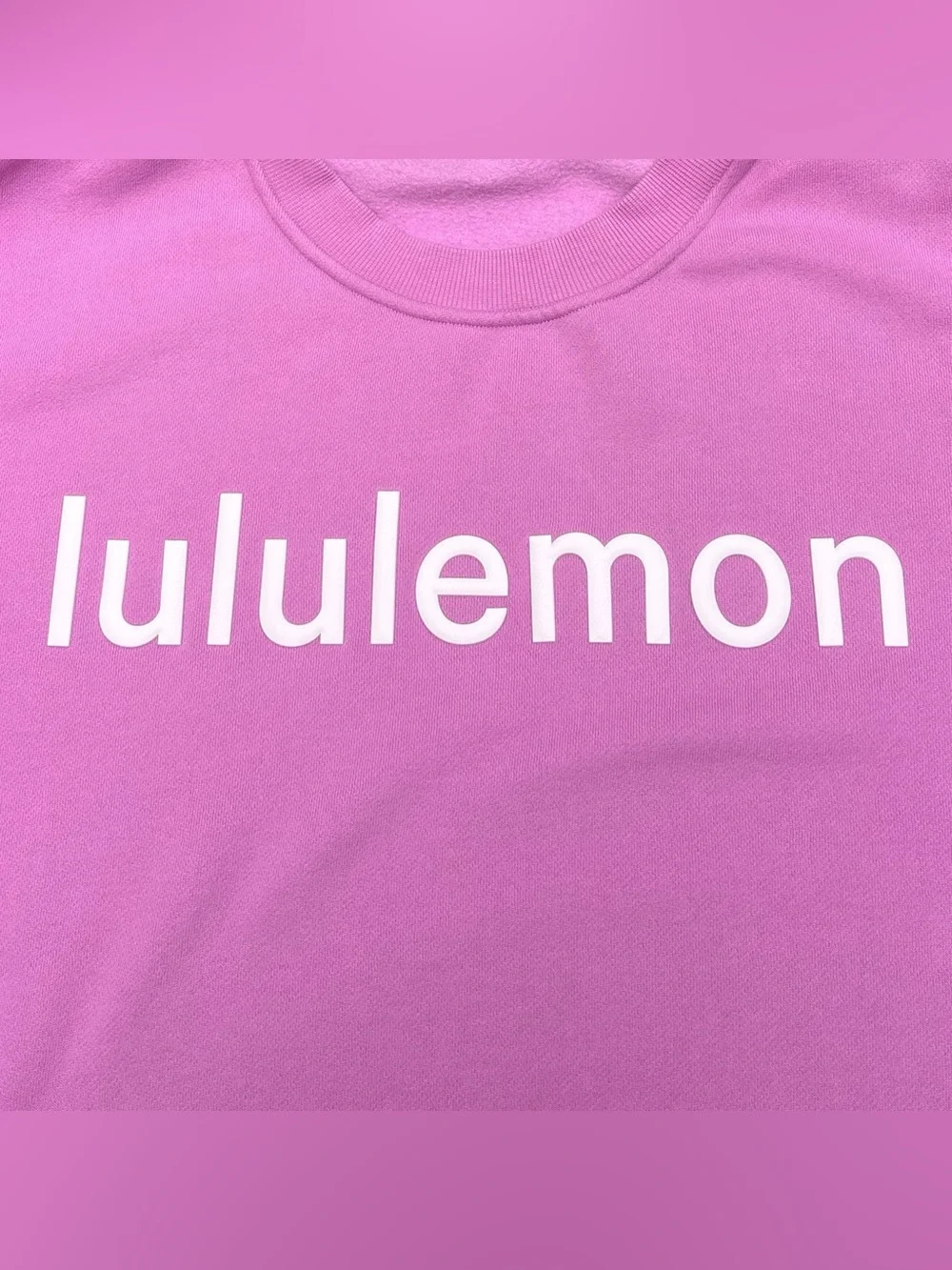 Lululemon Perfectly Oversized Crew In Dahlia Mauve Size 10 - Picture 3 of 6